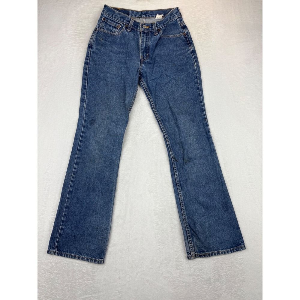 Vintage Levis 517 Bootcut Womens 7 Jeans High Rise Medium Wash Denim USA Made